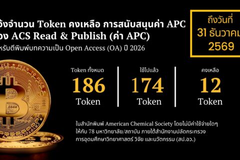 แจ้งจำนวน Token คงเหลือ โครงการสนับสนุนค่า APC 2569 (1)